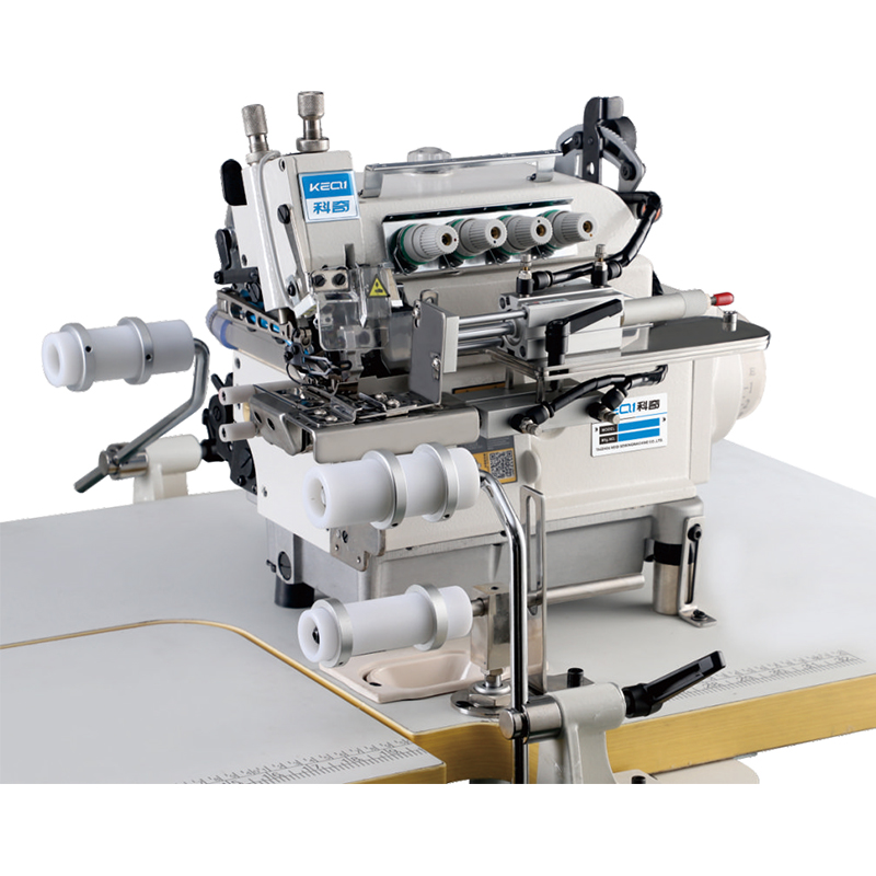 KQ-EXT-5100-4UT  Computer auto feeding overlack machinefor round collar and elastic waistband